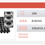 Plaque de bouturage rigide Quickpot 104 QP 104 R