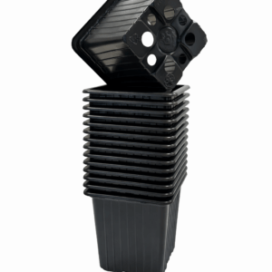 Godets de 7x7x6.4 cm noirs