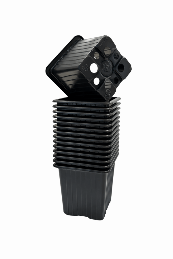 Godets de 7x7x6.4 cm noirs