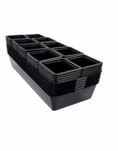 Pack 50 godets 7 cm + 5 clayettes