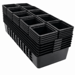 Pack 50 godets de 8 cm + 5 clayettes